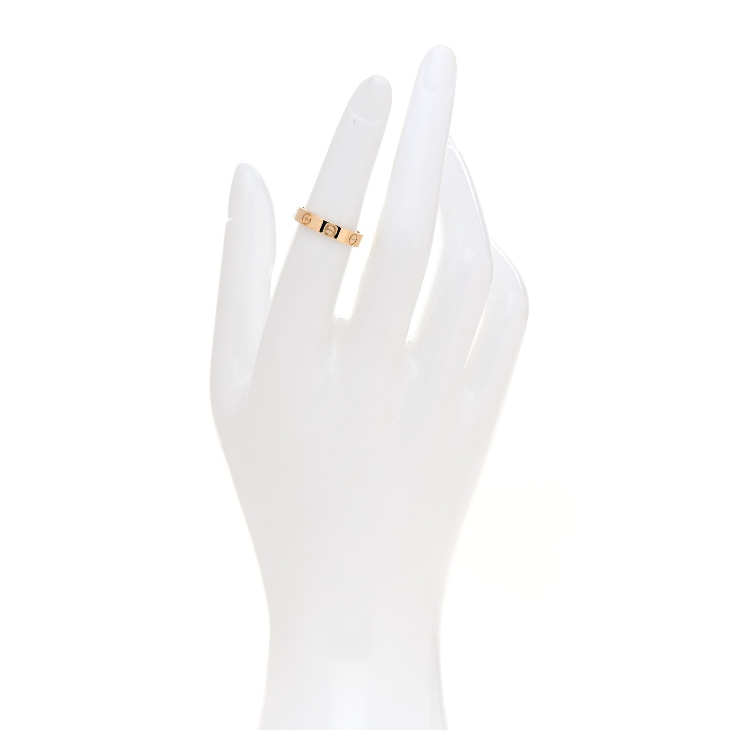 Cartier 18K Yellow Gold 3.5mm LOVE Wedding Band Ring 50 5.25 2 of 5