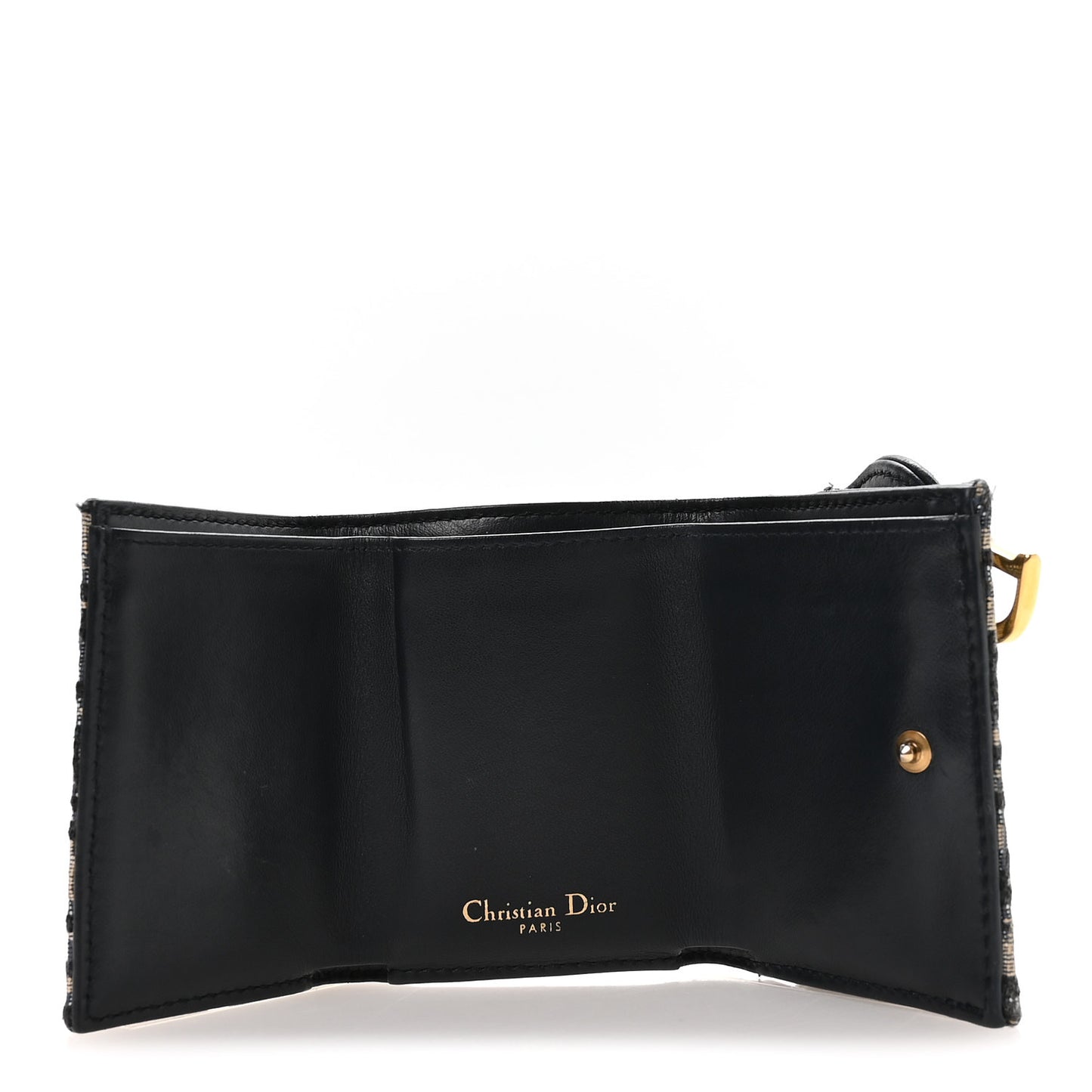 Oblique Saddle Lotus Wallet Blue