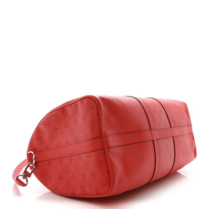 Louis Vuitton Taigarama Keepall Bandouliere 50 Fire Red 4 of 9