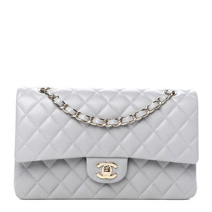 Chanel Caviar Quilted Medium Double Flap Grey 1 of 4