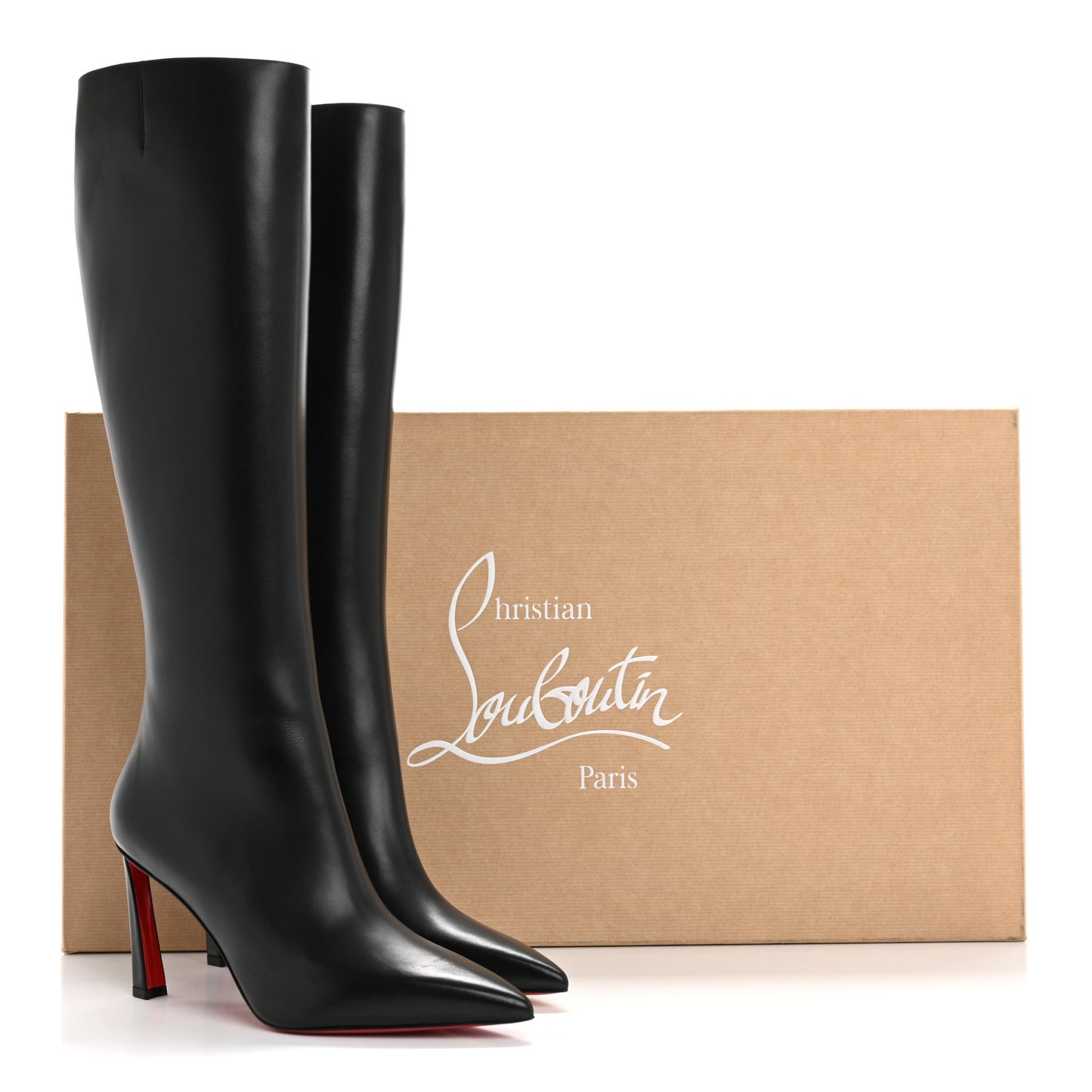 Calfskin Condora Botta 85 Knee Boots 40 Black