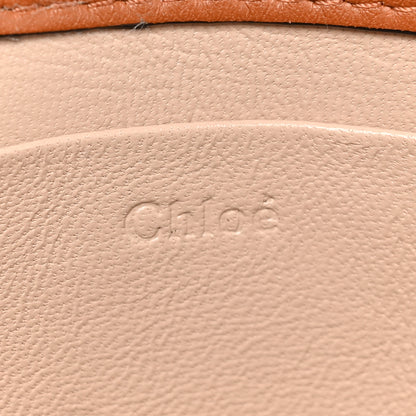 Chloe Spazzolato Sfumato Lambskin Calfskin Small Nile Bracelet Minaudiere Bag Caramel 6 of 10