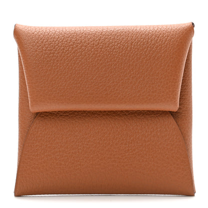 Hermes Evercolor Bastia Verso Coin Purse Gold Beige De Weimar 1 of 7