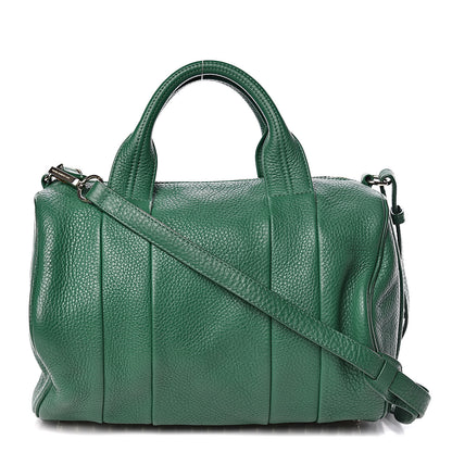 Alexander Wang Pebbled Calfskin Rocco Vine Green Gold Hardware 1 of 9