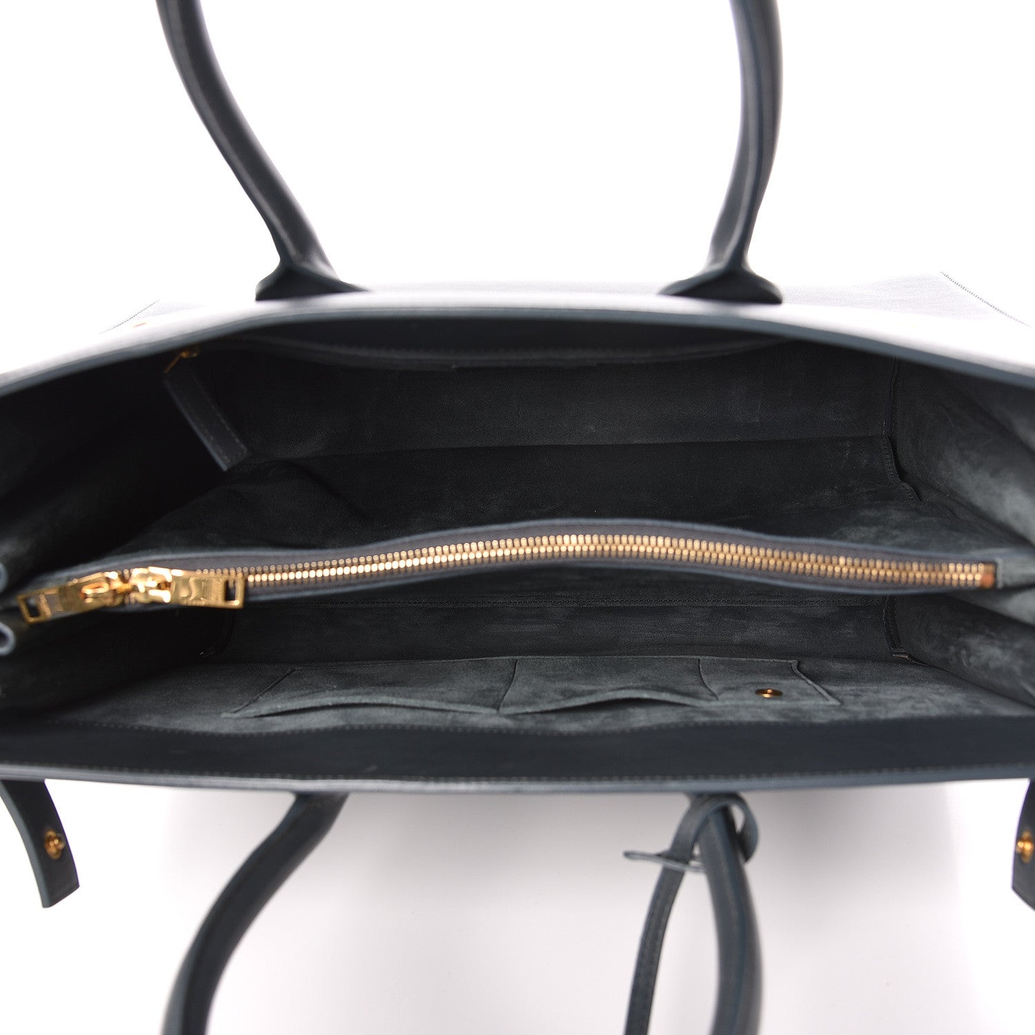 Saint Laurent Calfskin Sac De Jour Carryall Fog 5 of 10