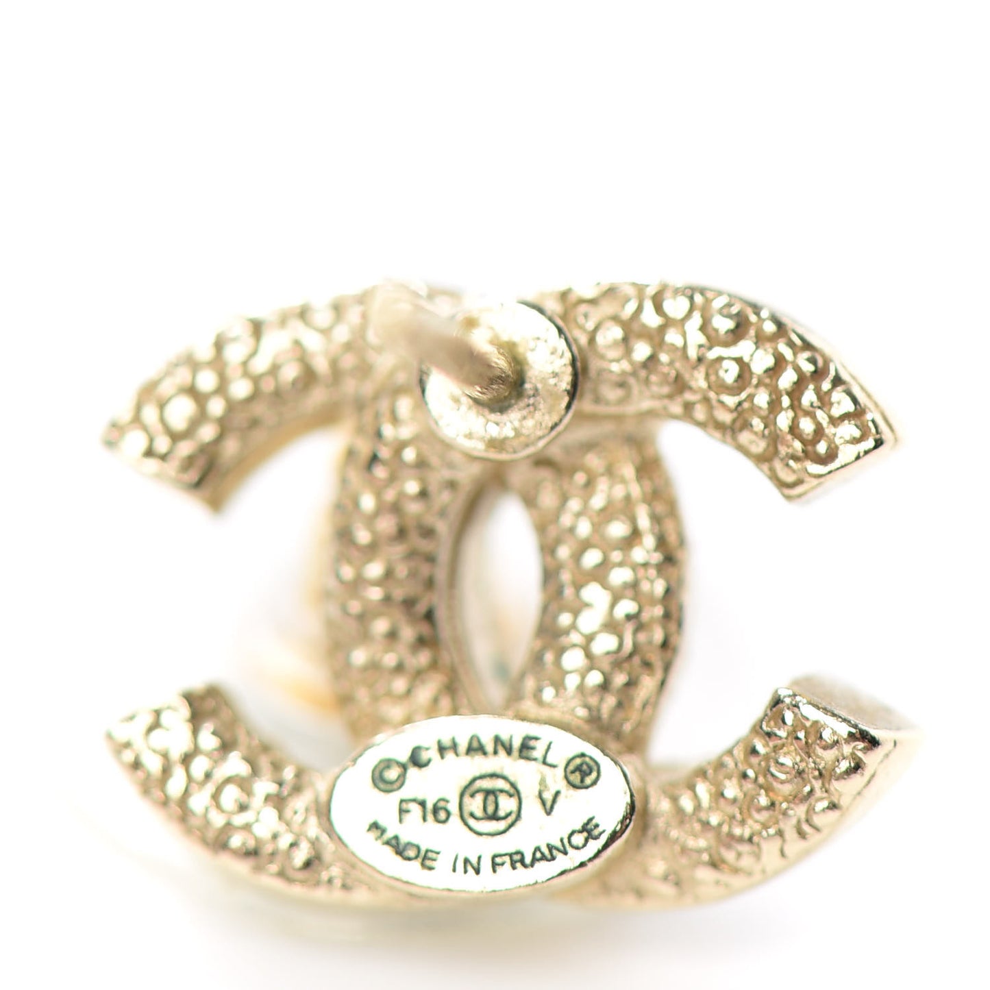 Crystal CC Earrings Gold
