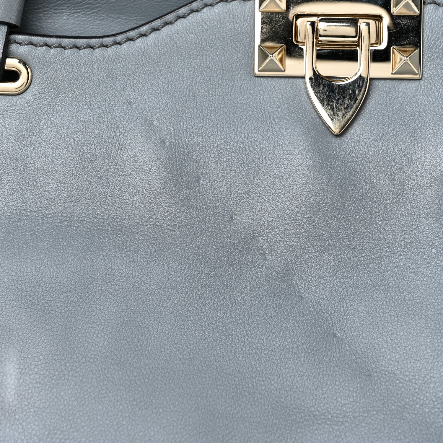 Valentino Garavani Vitello Medium Rockstud Tote London Stone 7 of 23
