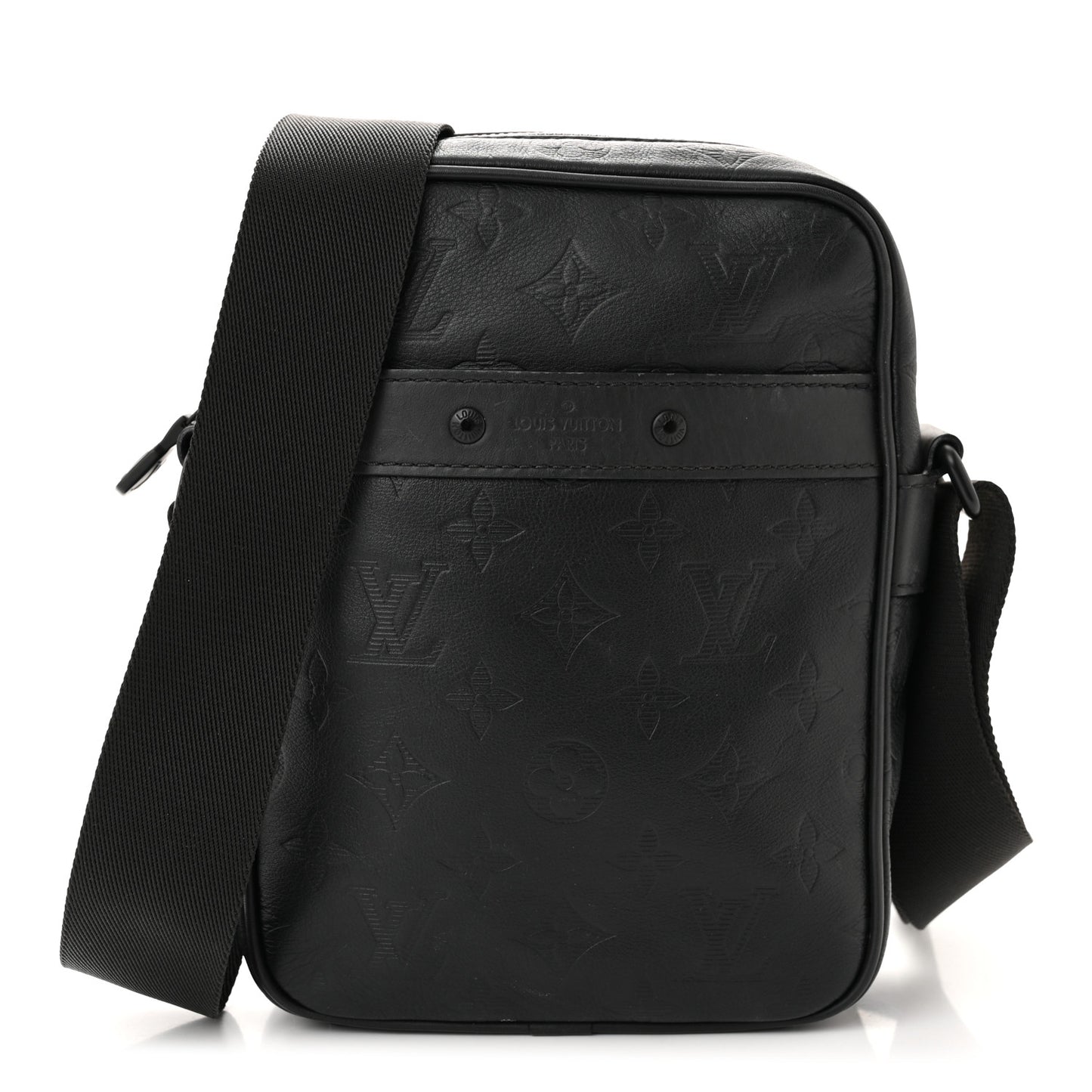 Calfskin Monogram Shadow Danube PM Black