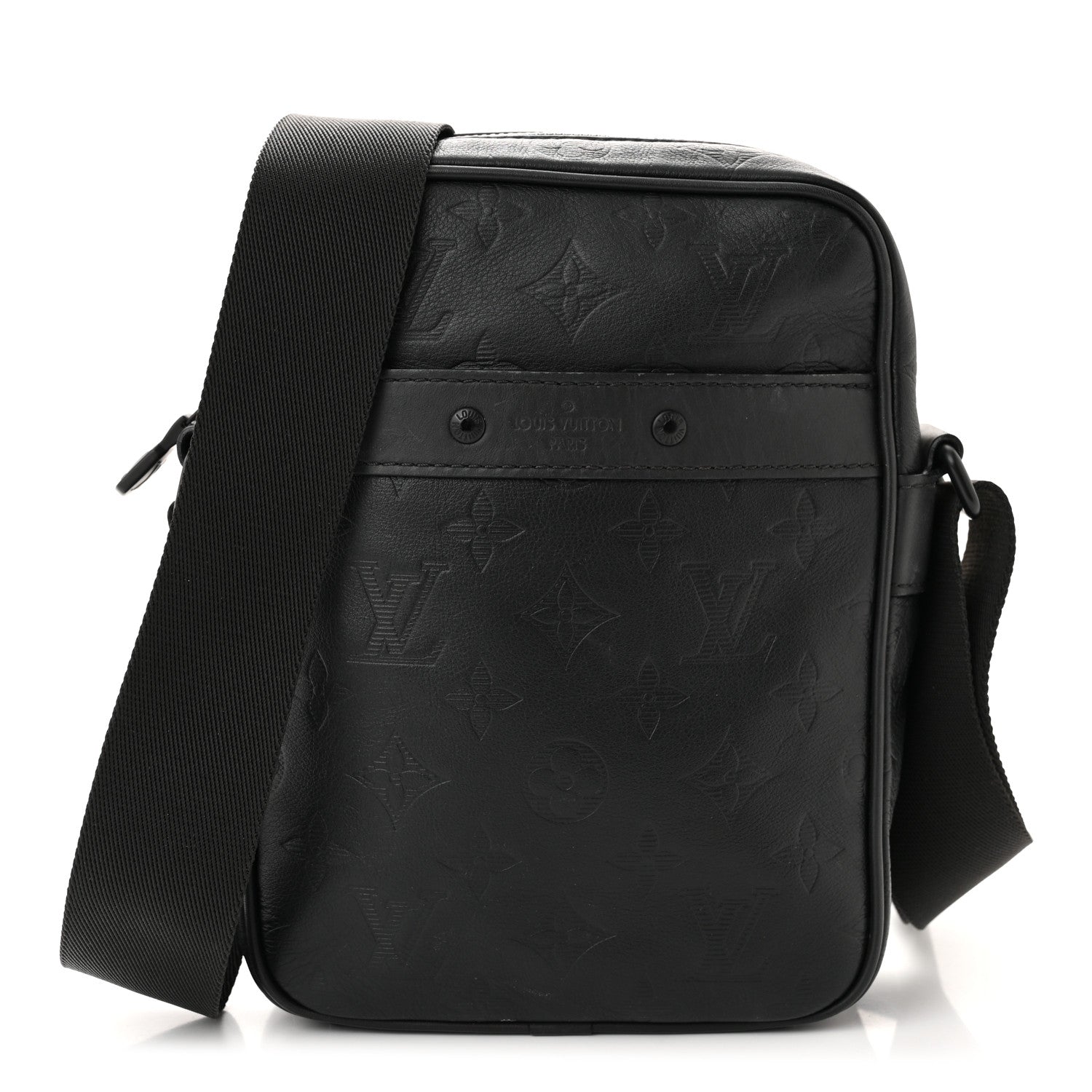 Louis Vuitton Calfskin Monogram Shadow Danube PM Black 1 of 11