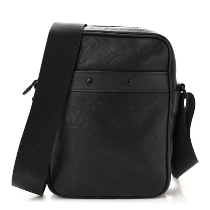 Louis Vuitton Calfskin Monogram Shadow Danube PM Black 1 of 11