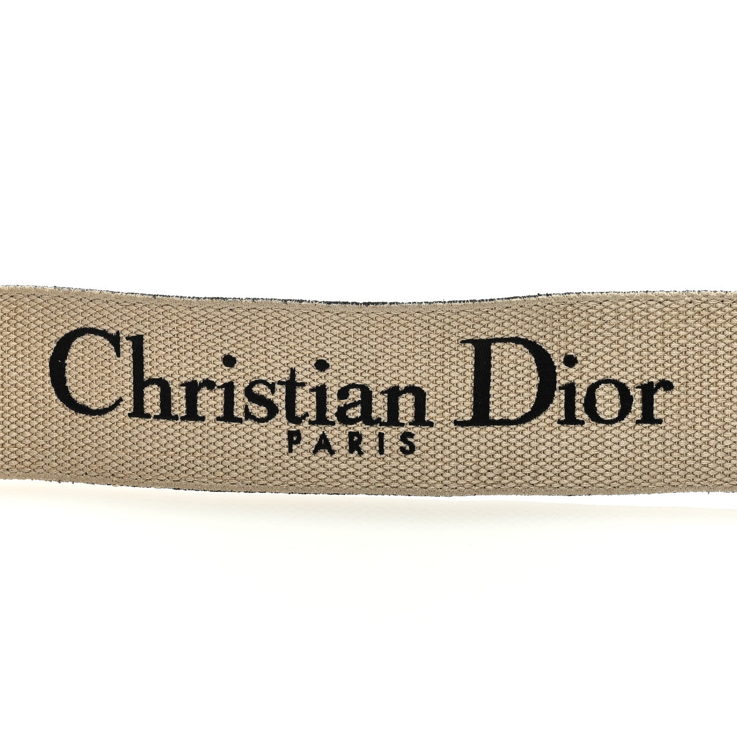 Christian Dior Canvas Embroidered Shoulder Strap Black 3 of 4
