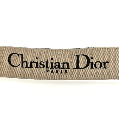 Christian Dior Canvas Embroidered Shoulder Strap Black 3 of 4