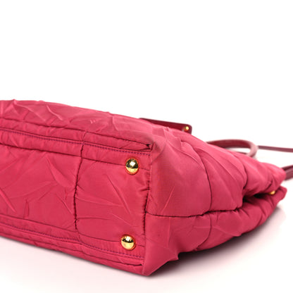 Prada Crispy Nylon Shopping Tote Ibisco 9 of 9