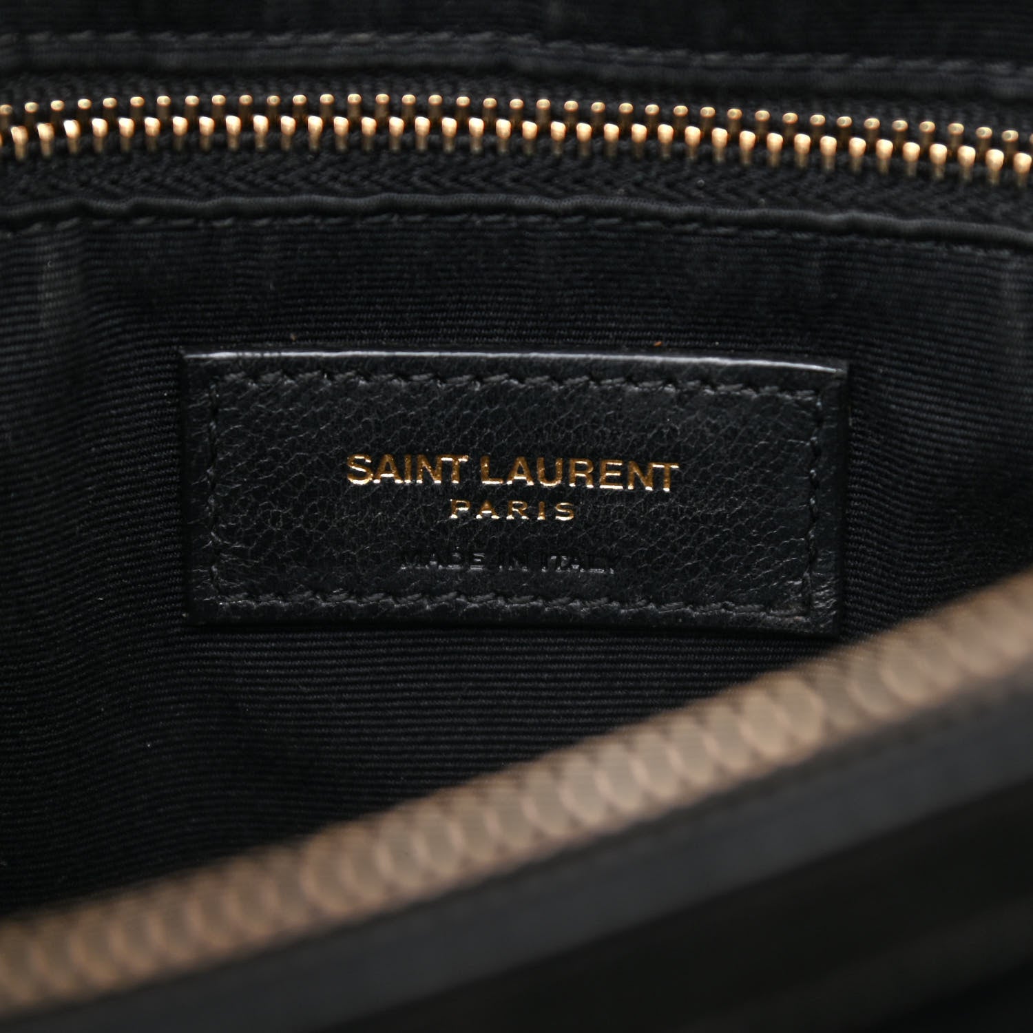 Saint Laurent Calfskin Y Quilted Monogram Medium Loulou Chain Satchel Black 6 of 9