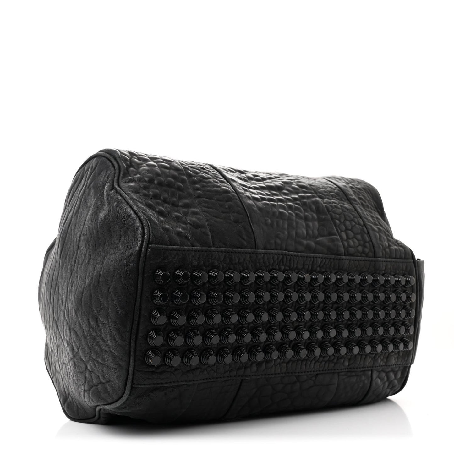 Pebbled Lambskin Rockie Black Matte Black Hardware