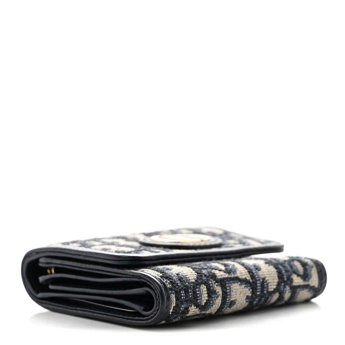 Christian Dior Oblique 30 Montaigne Lotus Wallet Blue 4 of 7
