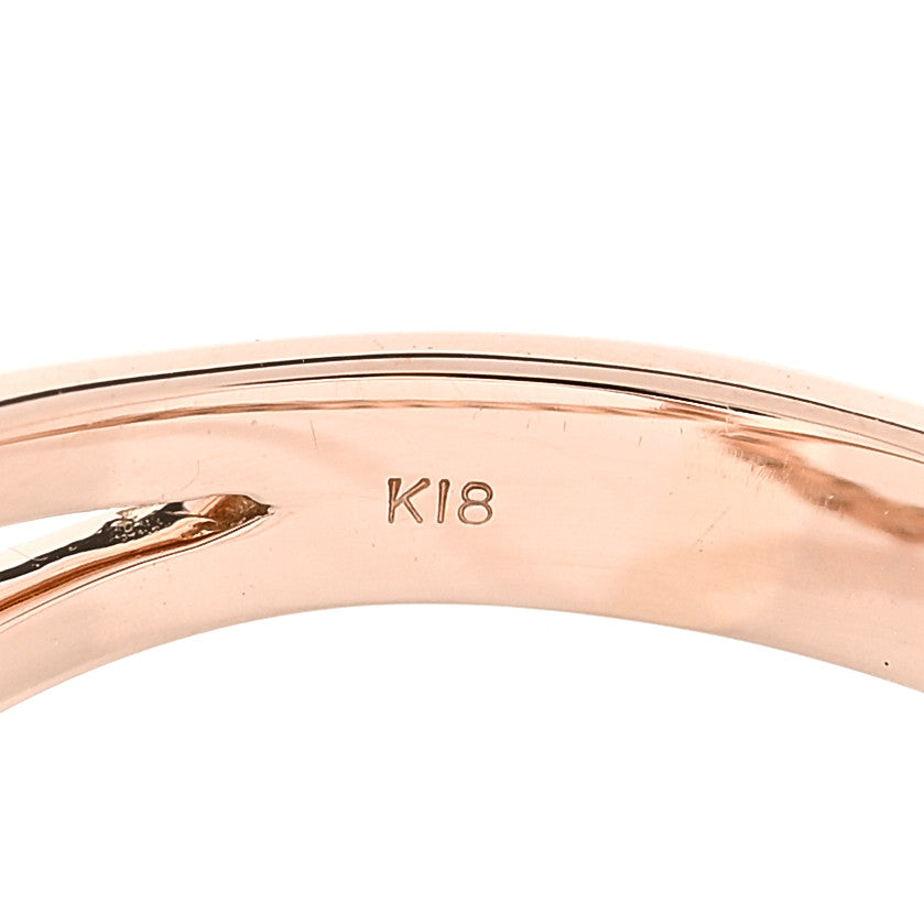 Parker & West by FASHIONPHILE 18K Rose Gold Diamond 1.00ctw Double Loop Ring 52 6 9 of 10