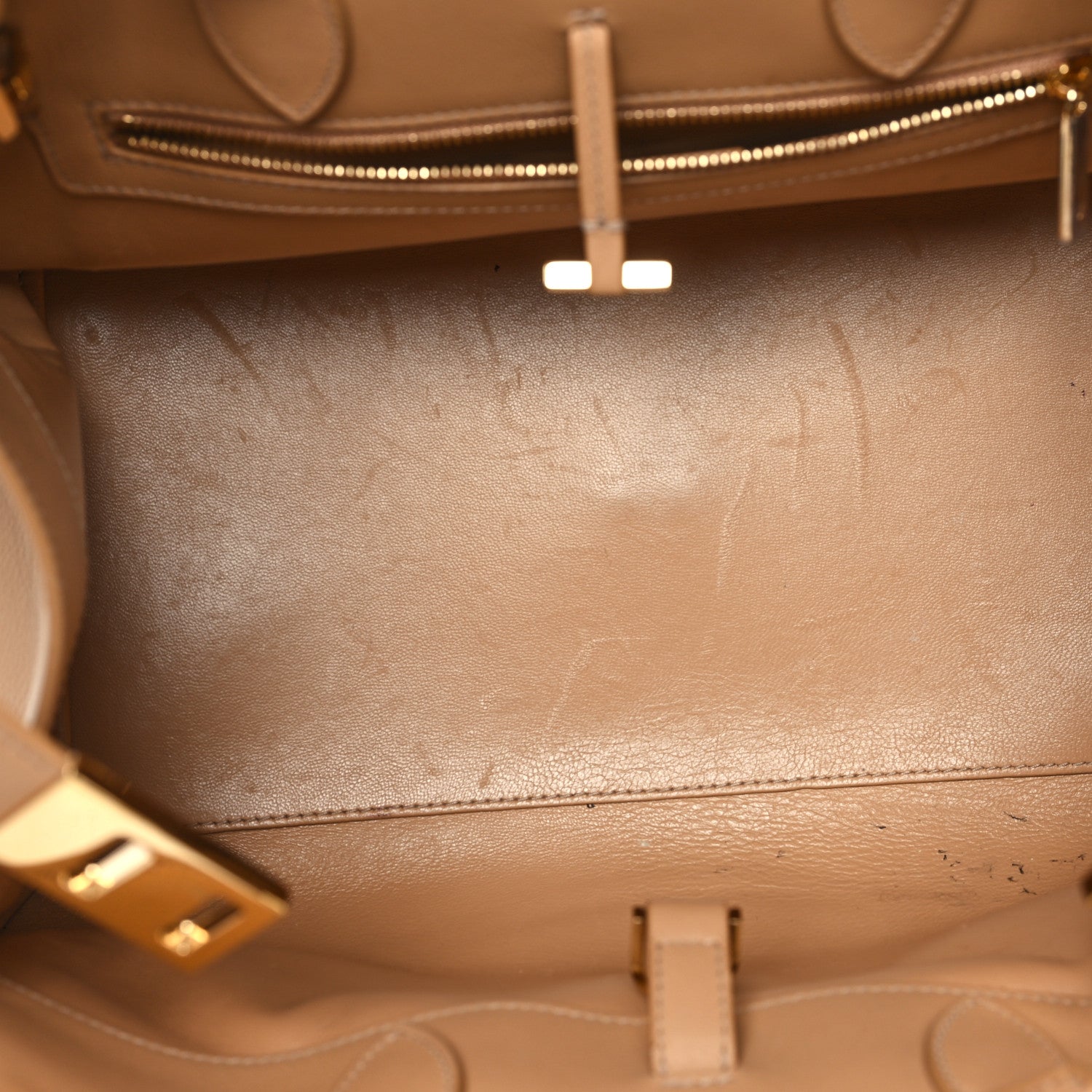 Salvatore Ferragamo Calfskin Medium Hug Bag Camel 5 of 12