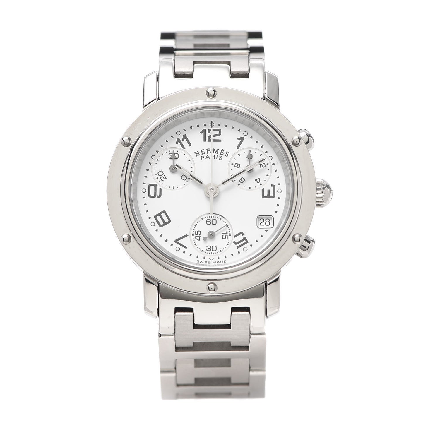 Stainless Steel 31mm Clipper Chronograph Quartz Watch