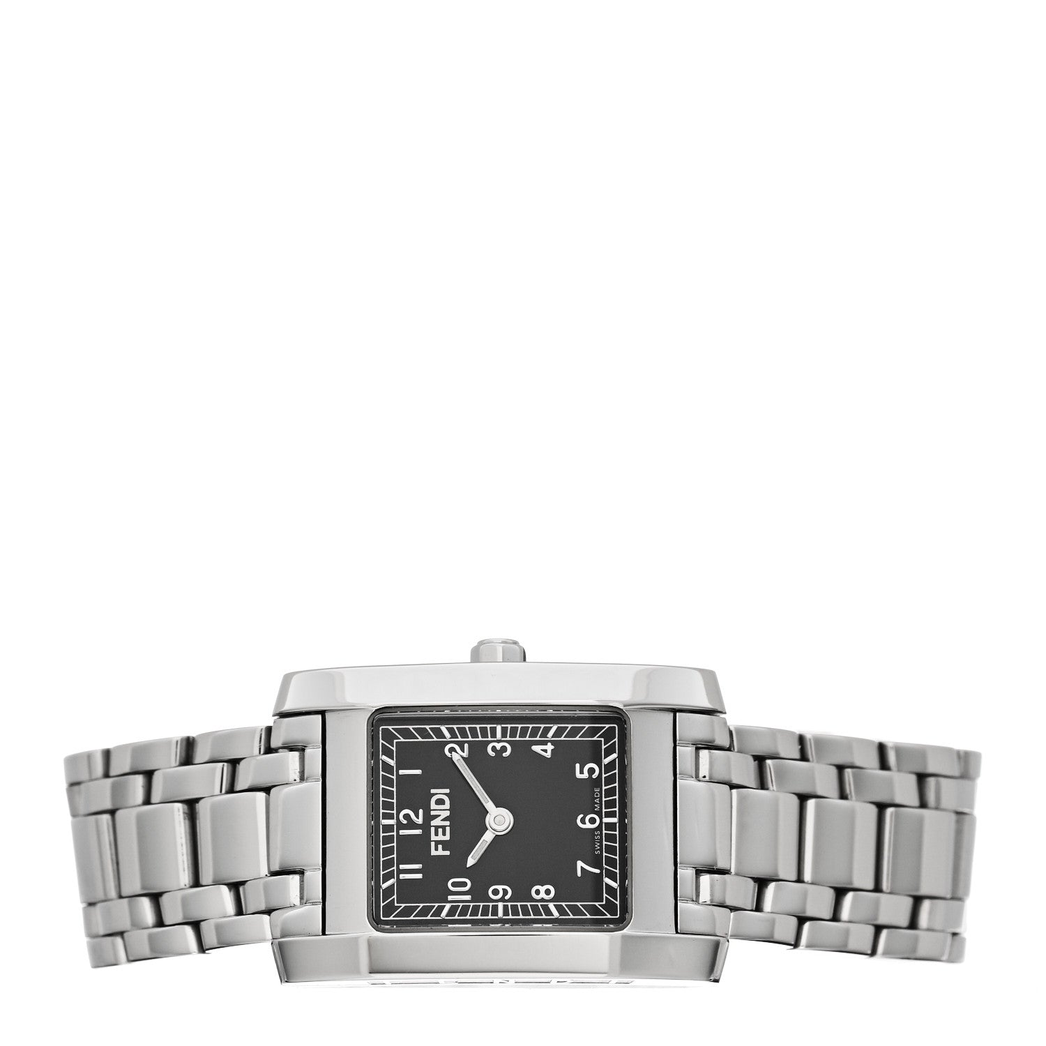 Fendi Stainless Steel 22mm Quartz Watch Black 2 of 4