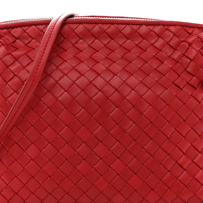 Bottega Veneta Nappa Intrecciato Nodini Crossbody Messenger Red 8 of 13