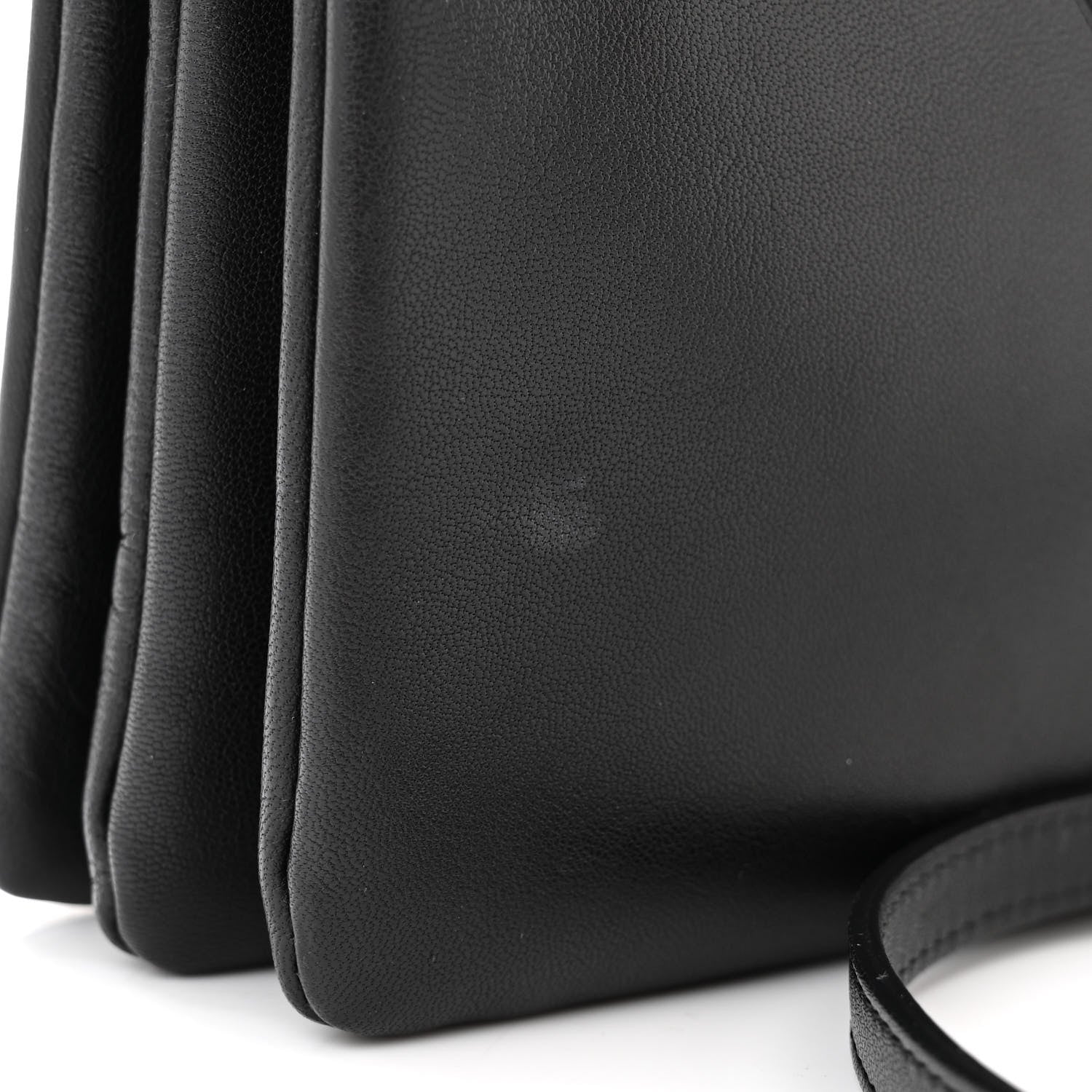 Celine Lambskin Small Trio Crossbody Bag Black 11 of 11