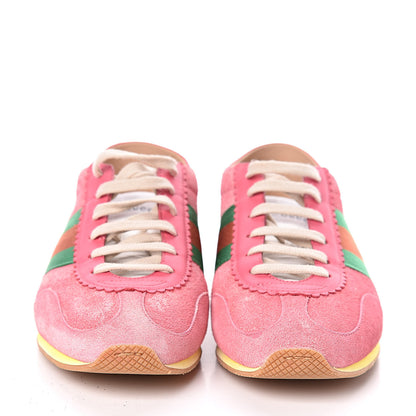 Gucci Suede Web Womens Rocket Sneakers 41 Rhododendron Pink 2 of 9