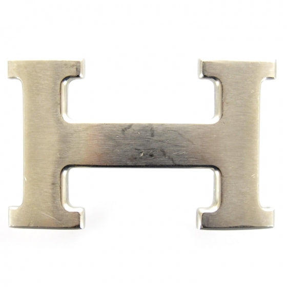 Palladium H Belt Buckle Brushed Silver