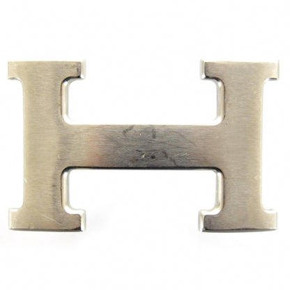 Hermes Palladium H Belt Buckle Brushed Silver 1 of 4