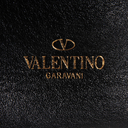 Valentino Garavani Vitello Rockstud Double Handle Tote Black 8 of 10