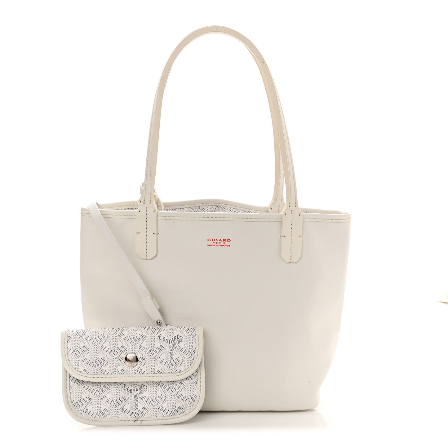 Goyardine Reversible Mini Anjou White