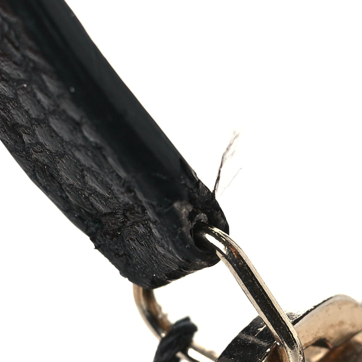 Caviar Quilted Zip Coin Purse Black