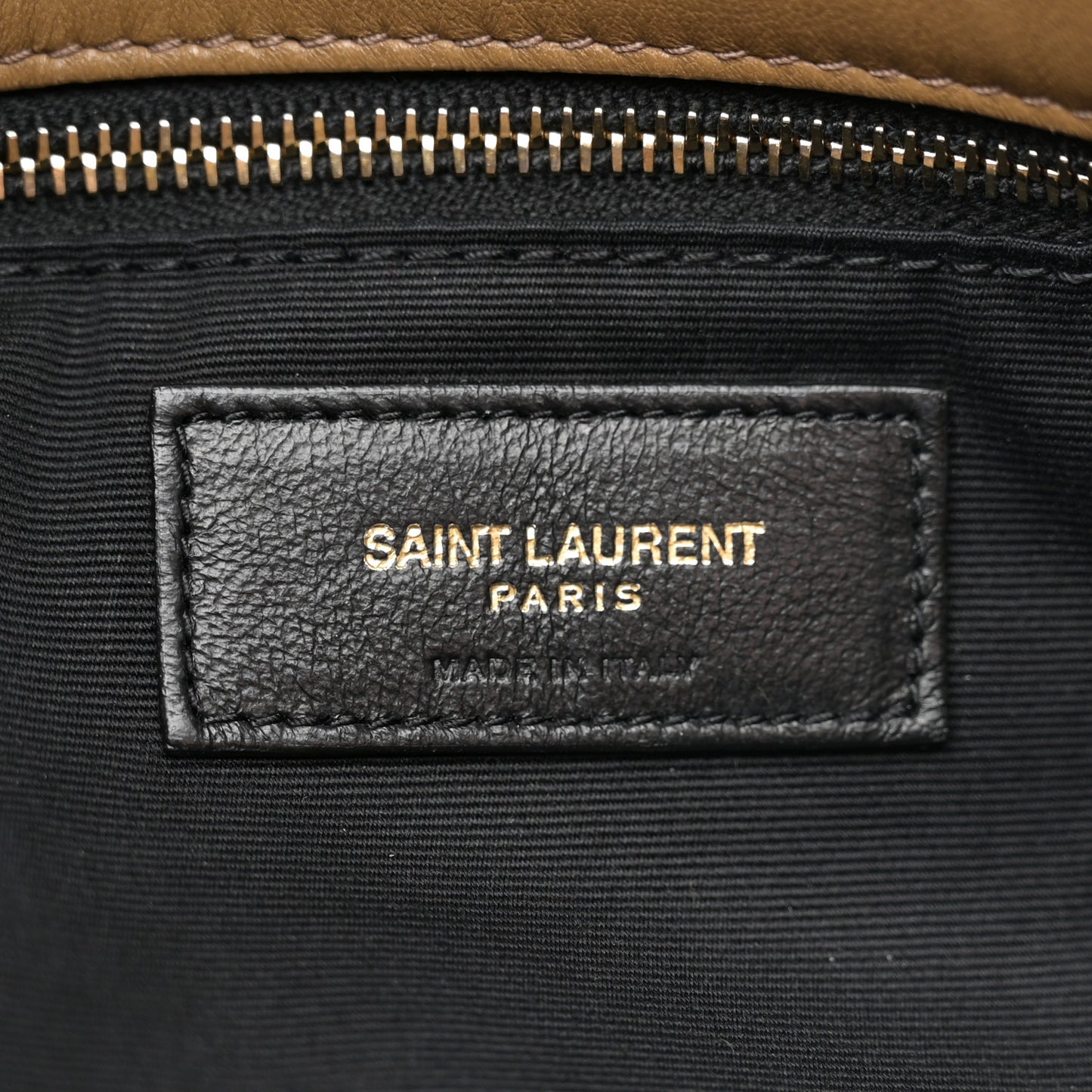 Shearling Quilted Small Loulou Puffer Monogram Chain Satchel Cinnamon