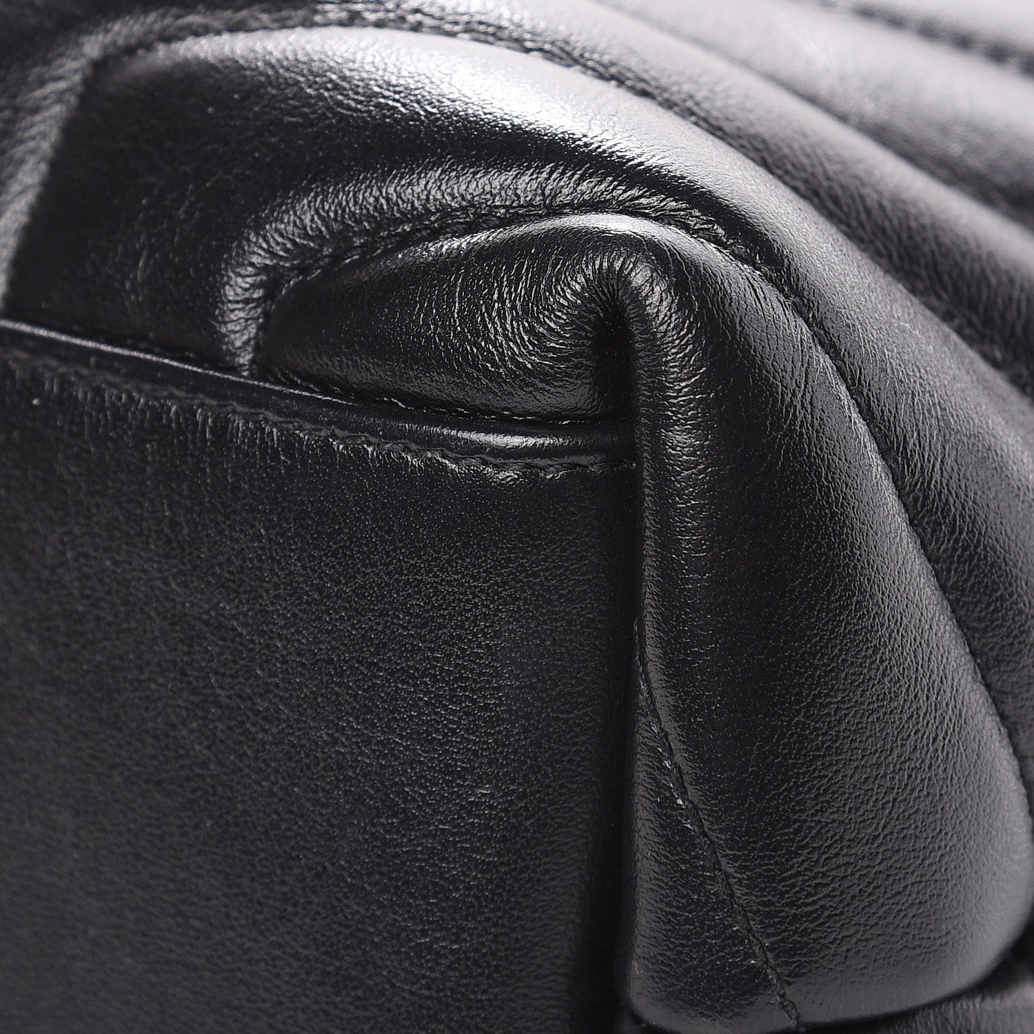 Saint Laurent Calfskin Y Quilted Monogram Medium Loulou Chain Satchel Black 11 of 18