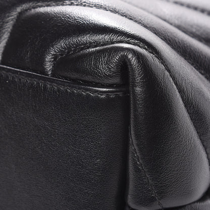Saint Laurent Calfskin Y Quilted Monogram Medium Loulou Chain Satchel Black 11 of 18