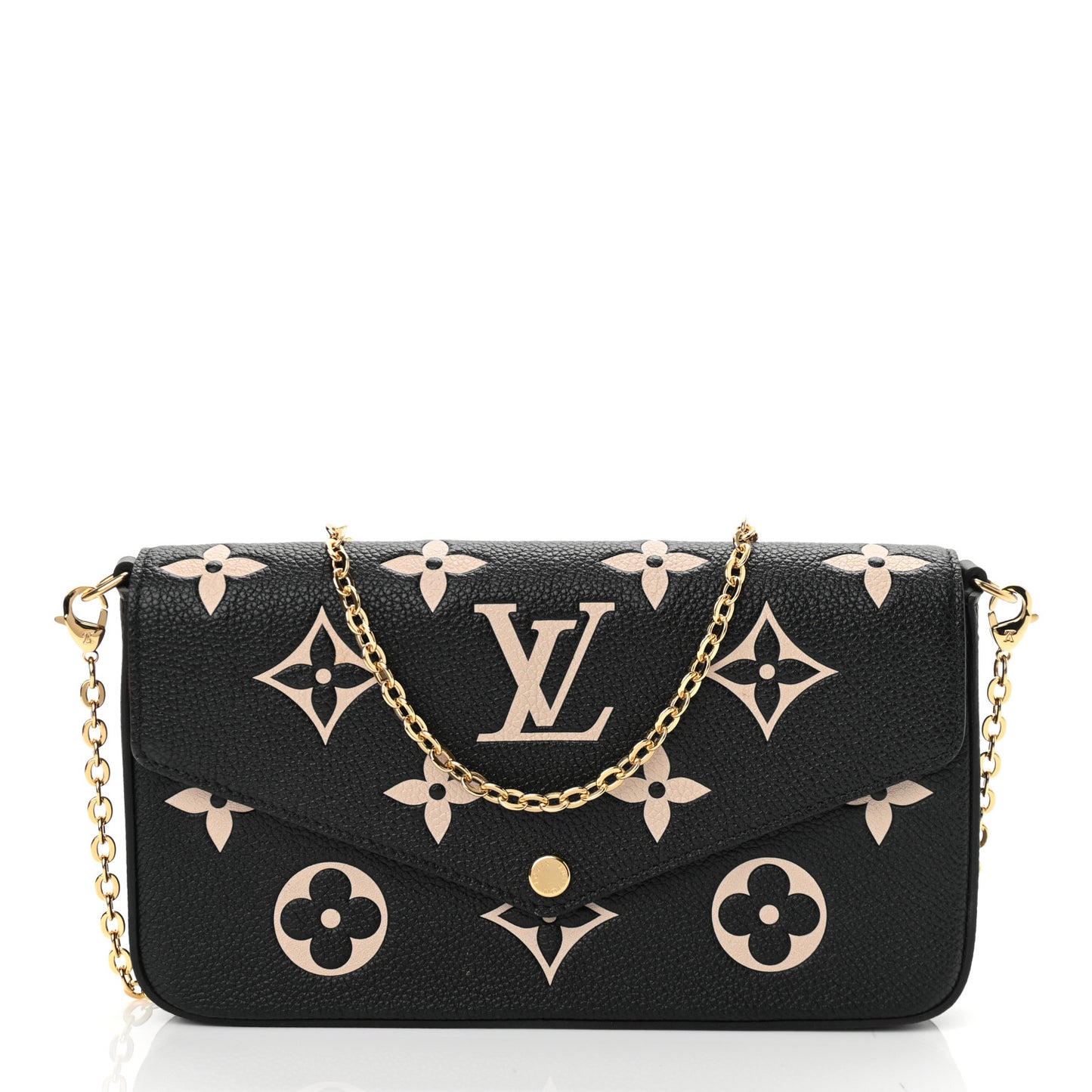 Empreinte Monogram Giant Felicie Pochette Black Beige