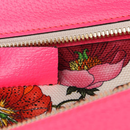 Gucci Canvas Medium Flora Tote Fuchsia 9 of 10