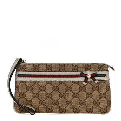 Gucci Monogram Mayfair Wristlet Off White 1 of 9