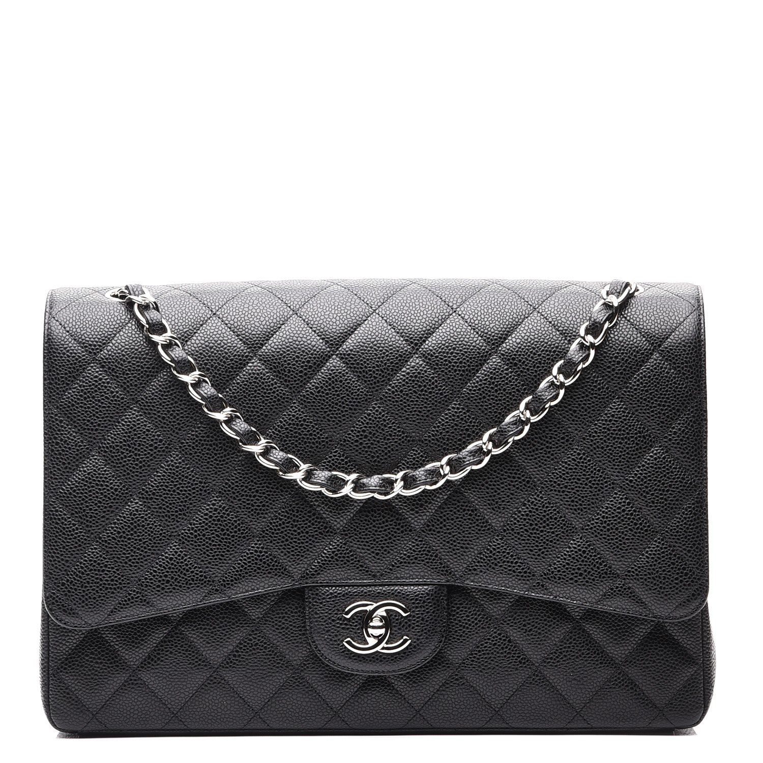 Chanel Caviar Quilted Maxi Single Flap Black 1 of 8