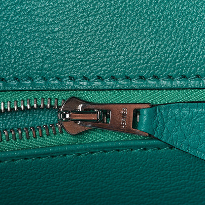Hermes Taurillon Clemence Birkin 30 Bleu Paon 24 of 31