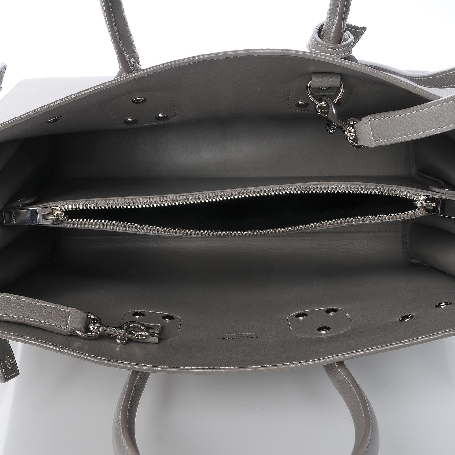 Grained Calfskin Small Sac De Jour Pearl Grey