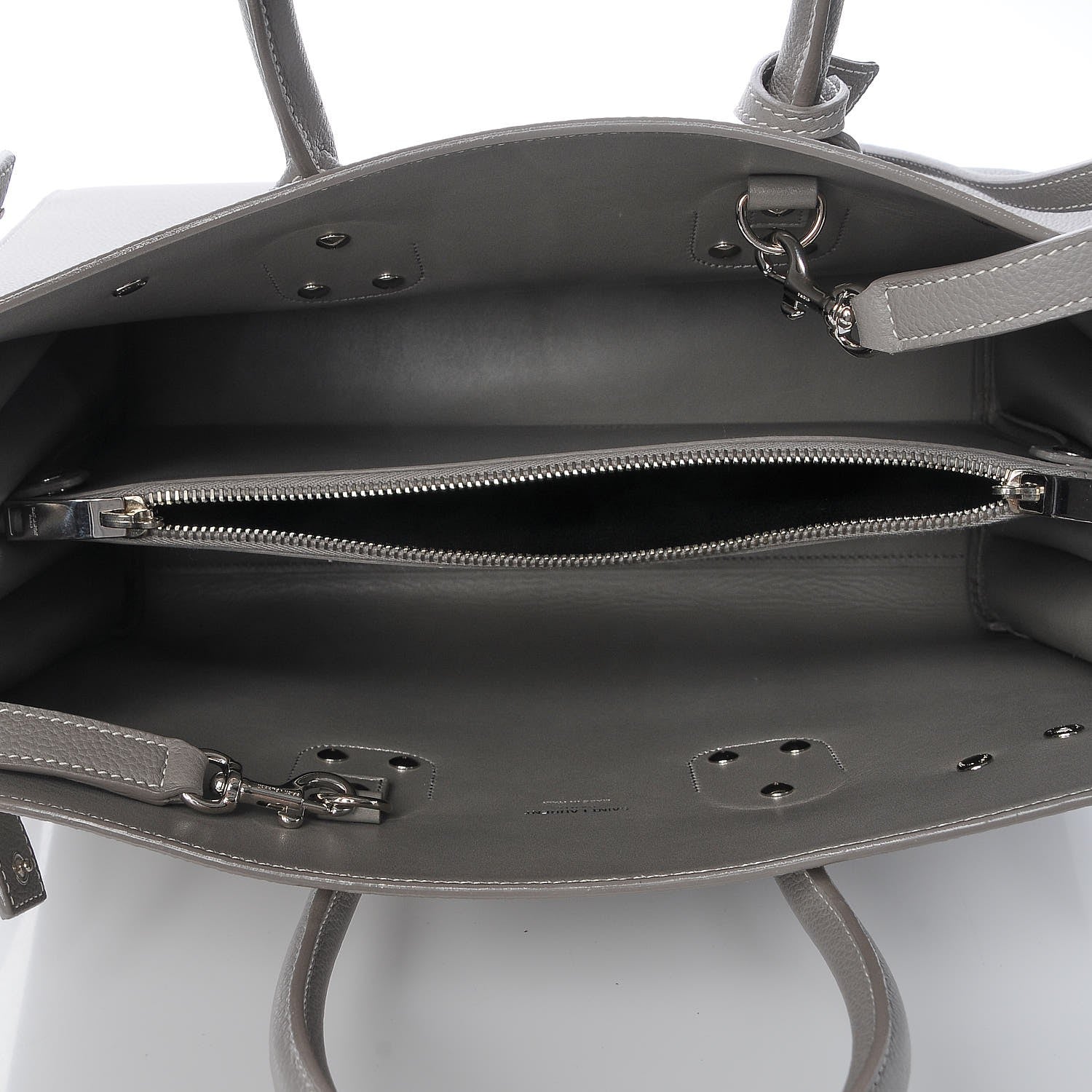 Saint Laurent Grained Calfskin Small Sac De Jour Pearl Grey 6 of 8