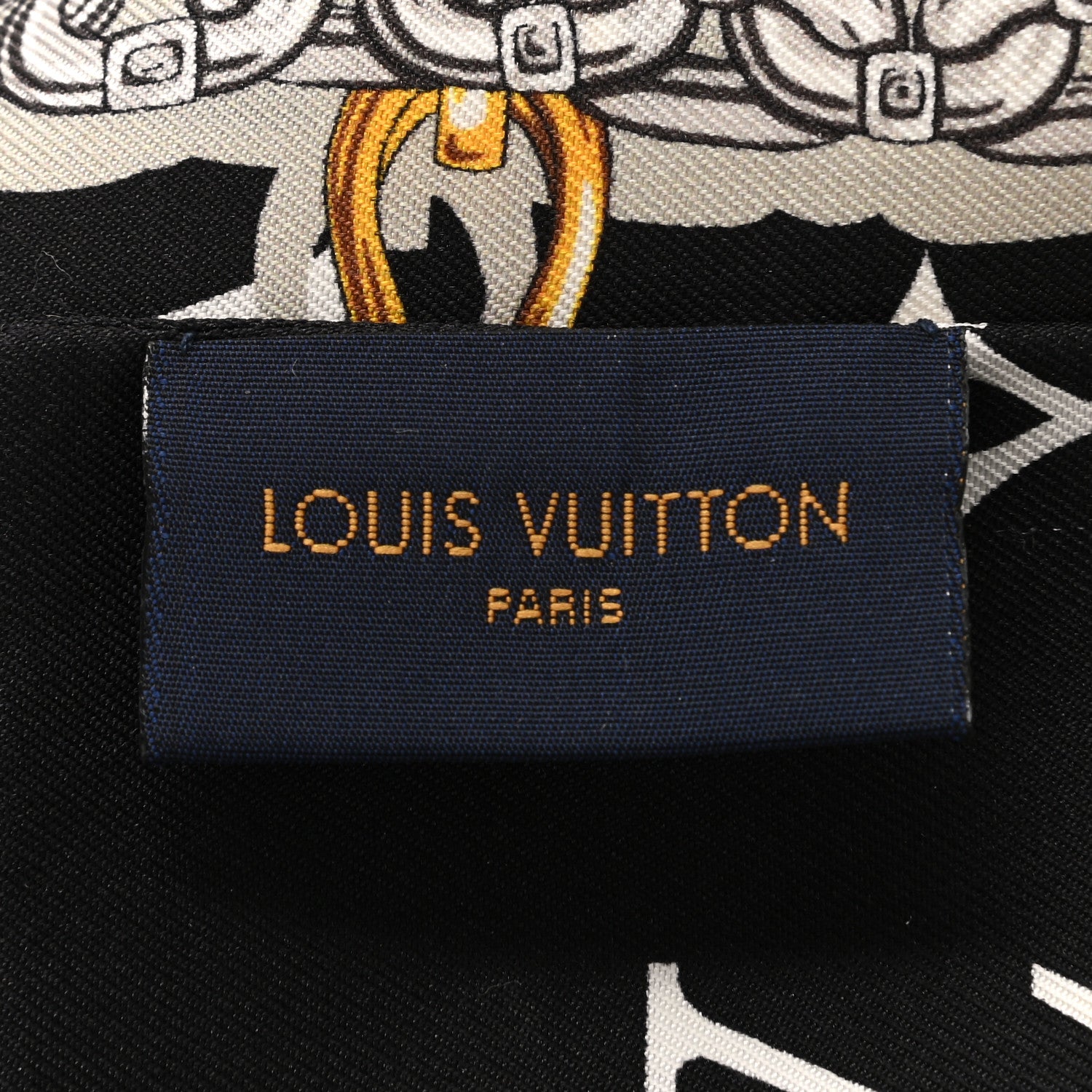 Louis Vuitton Silk Monogram Confidential Bandeau Black 3 of 4