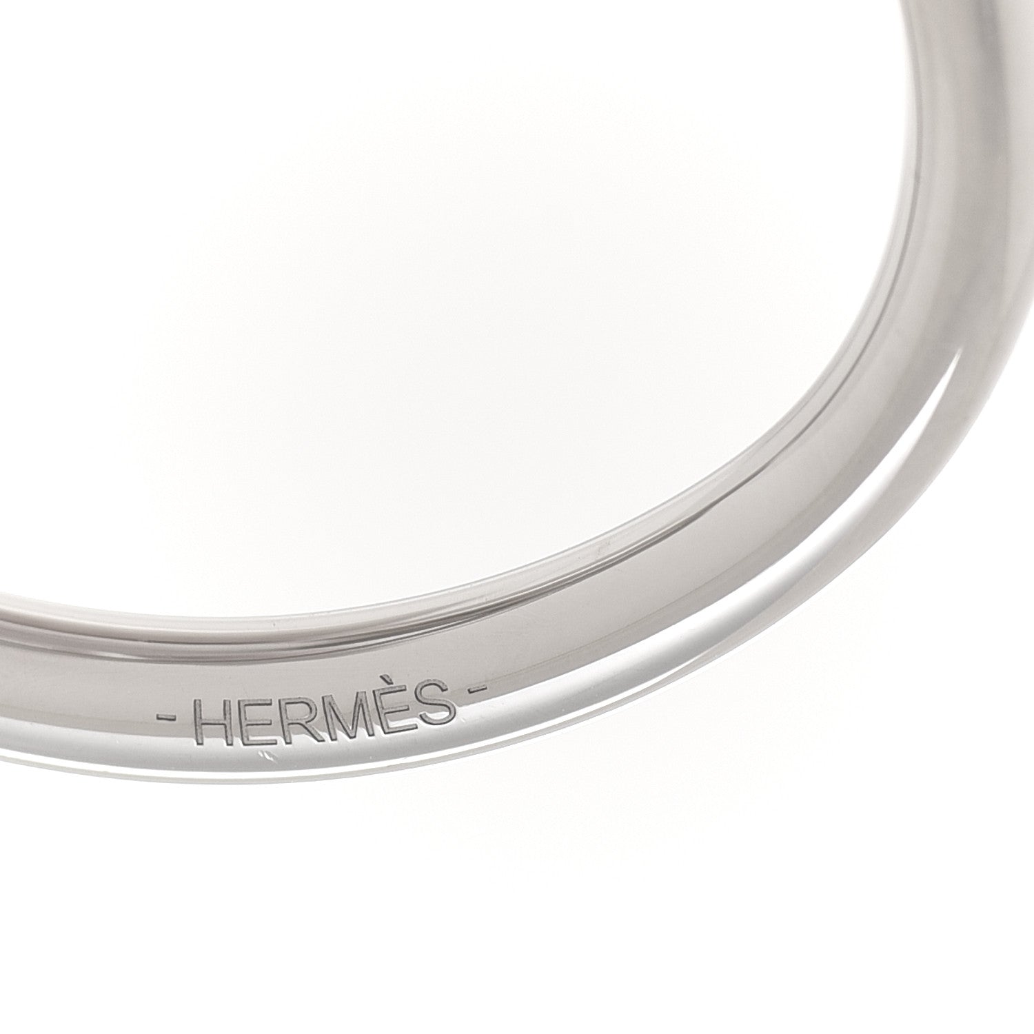 Hermes Palladium Knot Scarf Ring Silver 5 of 6