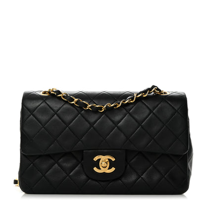 Chanel Lambskin Quilted Small Double Flap Black 1 of 10
