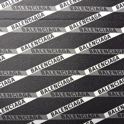 Balenciaga Coated Canvas Losange Monogram Plastic Bag Shopper S Black Grey 9 of 9