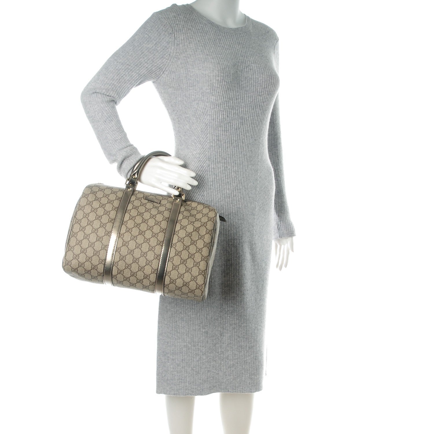 Gucci GG Plus Monogram Medium Joy Boston Pewter 2 of 6