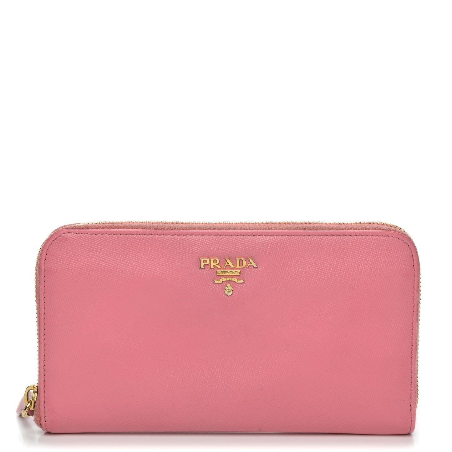 Saffiano Metal Zip Around Wallet Geranio