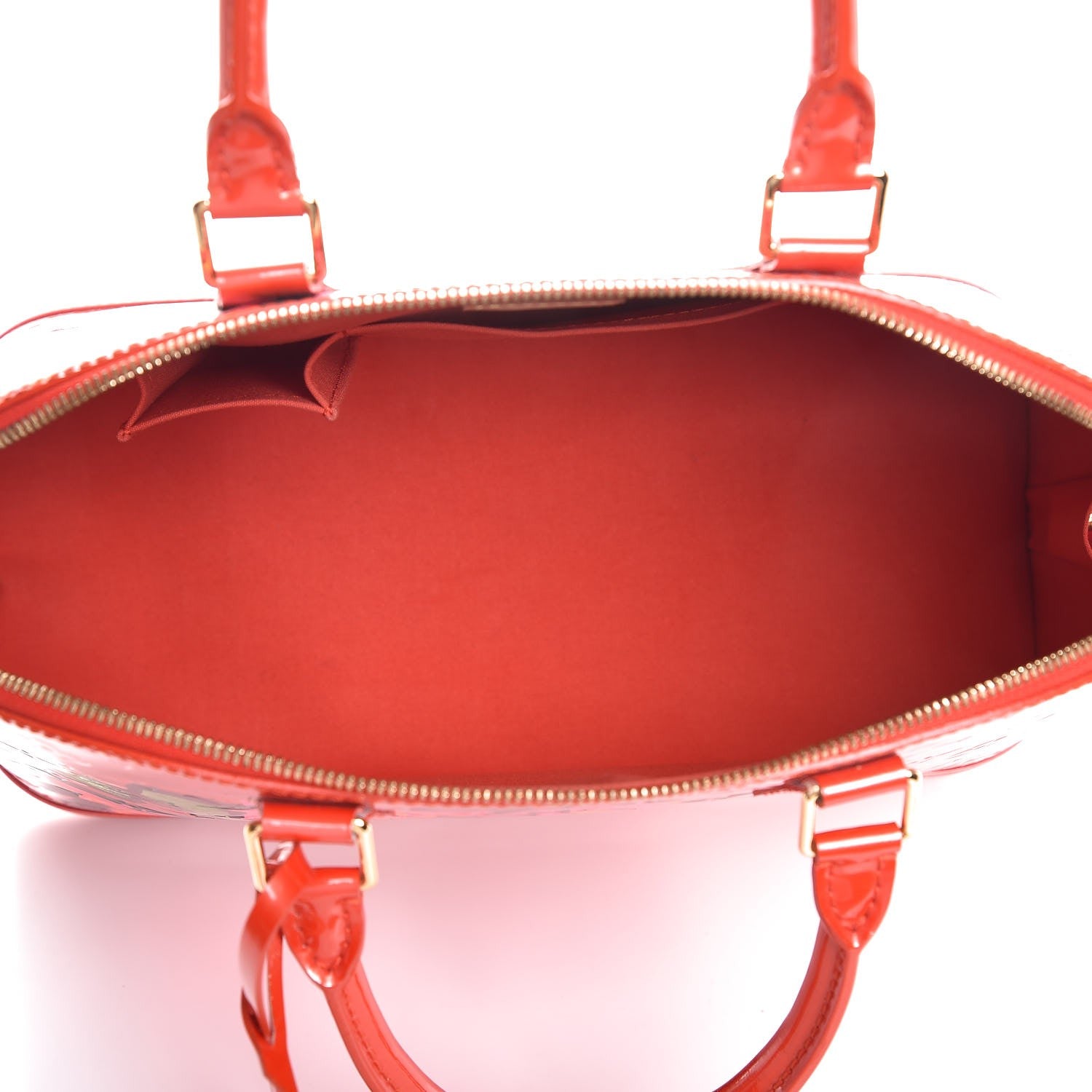 Louis Vuitton Vernis Roses Alma GM Orange Sunset 5 of 7