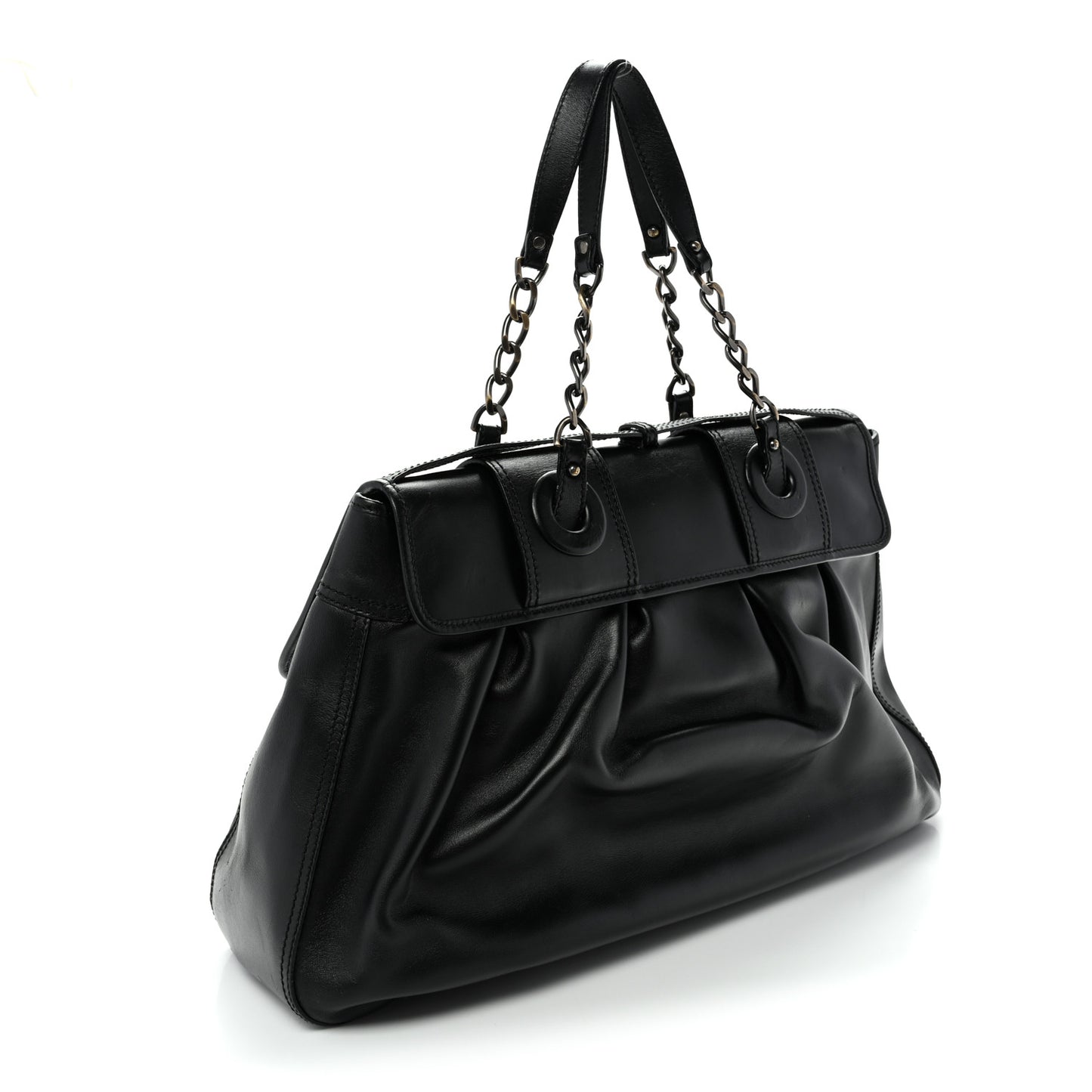 Cuoio Large B Bag Black